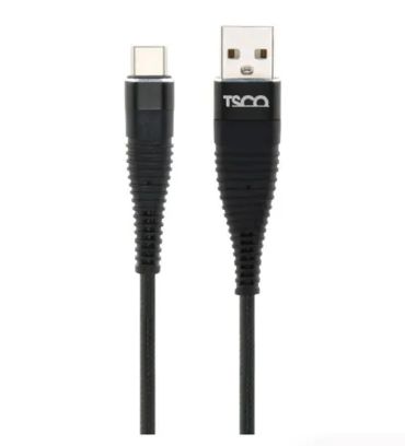 کابل شارژ USB به USB-C تسکو مدل TCC180 طول 1 متر