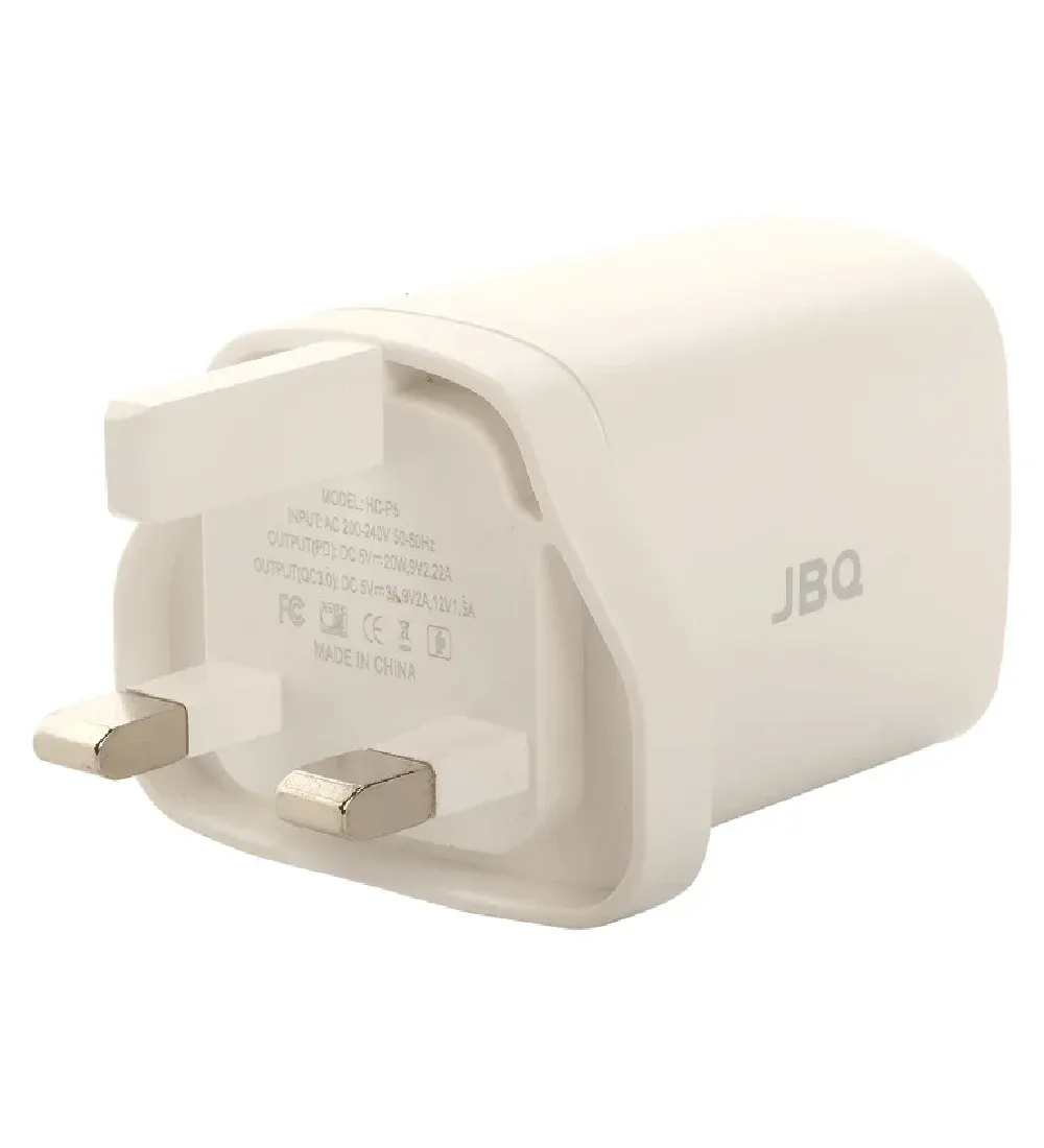 تصویر  شارژر دیواری جی بی کیو سه پین 45 وات مدل WC-606