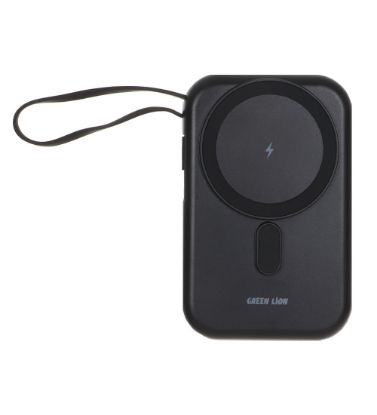 تصویر  پاوربانک سه کاره 20W مگ سیف گرین لاین مدل GN3N1MGPB10BK ظرفیت 10000 میلی آمپر ساعت