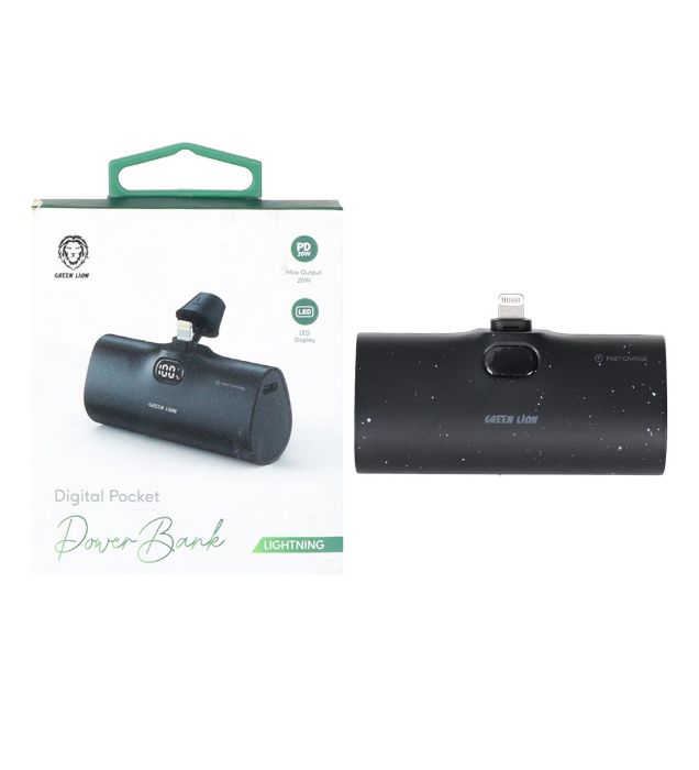 تصویر  پاوربانک 20W گرین لاین مدل GNDPPB5KLTGBK ظرفیت 5000 میلی آمپر ساعت