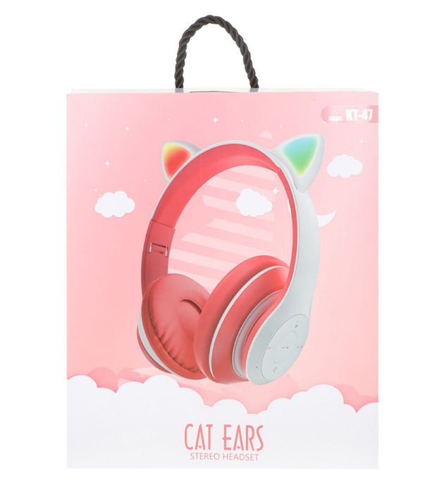 تصویر  هدفون فانتزی بی سیم Cat Ears مدل KT-47