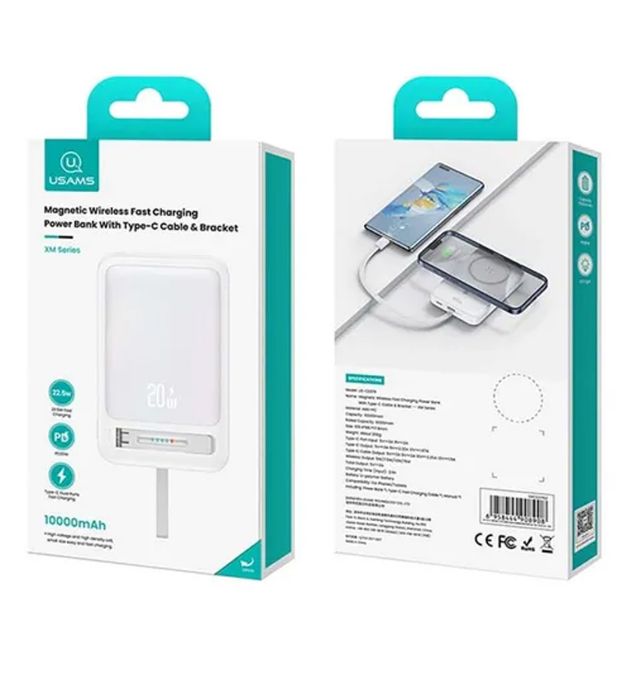 تصویر  پاوربانک 20W یوسامس مدل XM Series CD219 ظرفیت 10000 میلی آمپر ساعت