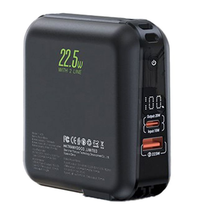 تصویر  پاوربانک ترانیو 22.5W مدل T-K20 ظرفیت 15000 میلی آمپر ساعت