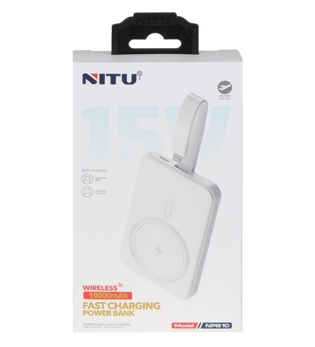 تصویر  پاوربانک نیتو مدل NPB10 ظرفیت 10000 میلی آمپر ساعت