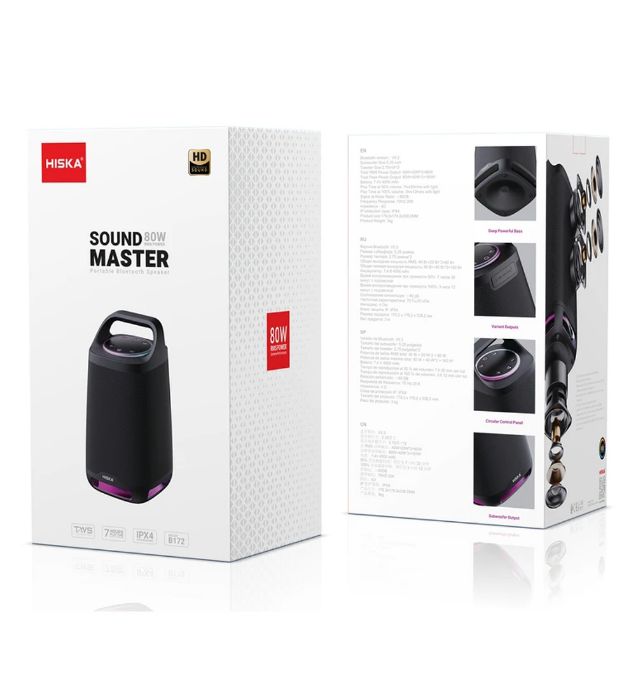 تصویر  اسپیکر بلوتوثی قابل حمل هیسکا مدل B172