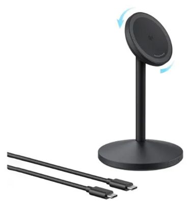 تصویر  شارژر بی سیم 15W انکر مدل Qi2 A25X1 به همراه کابل USB-C