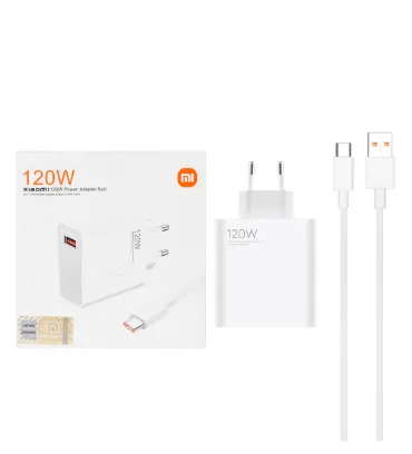 تصویر شارژر دیواری 120W فست تک پورت شیائومی مدل VCA7GACH به همراه کابل شارژ Type-C
