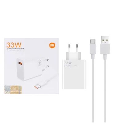 تصویر شارژر دیواری 33W فست تک پورت شیائومی مدل MSK-01 به همراه کابل شارژ Type-C