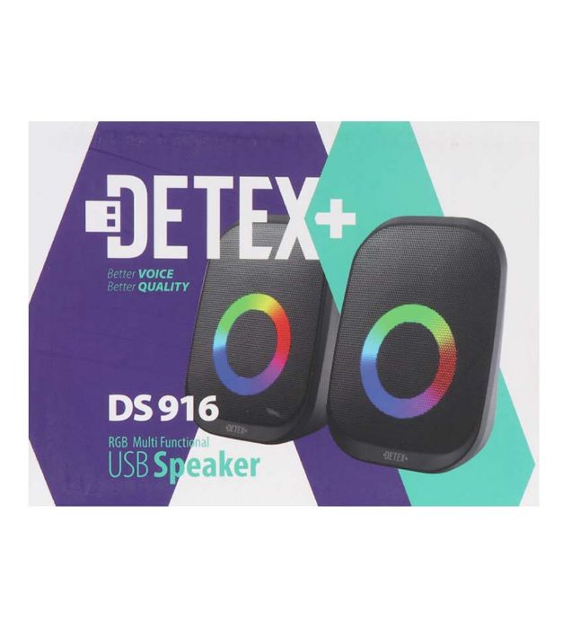 تصویر  اسپیکر دوتکه رومیزی دتکس پلاس مدل DS916