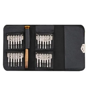 تصویر  پیچ گوشتی ساعتی مدل HS25 مجموعه 25 عددی