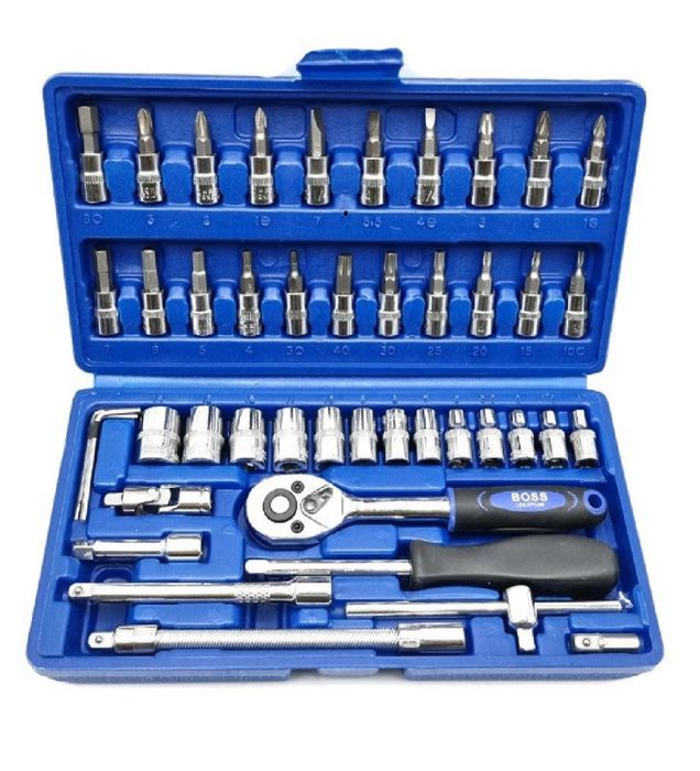 تصویر  آچار و سری بکس باس مجموعه 46 عددی