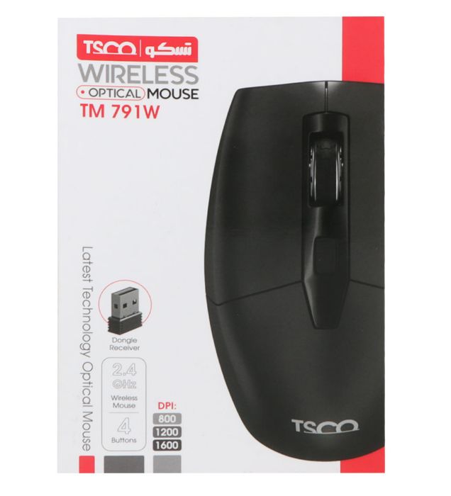 تصویر  ماوس بی سیم تسکو مدل TM 791W تصویر  ماوس بی سیم تسکو مدل TM 791W
