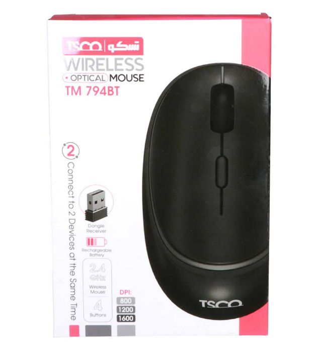 تصویر  ماوس بی سیم تسکو مدل TM 794BT تصویر  ماوس بی سیم تسکو مدل TM 794BT