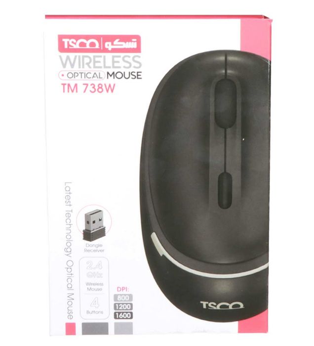 تصویر  ماوس بی سیم تسکو مدل TM 738W تصویر  ماوس بی سیم تسکو مدل TM 738W
