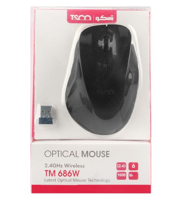 تصویر  ماوس بی سیم تسکو مدل TM 686W تصویر  ماوس بی سیم تسکو مدل TM 686W