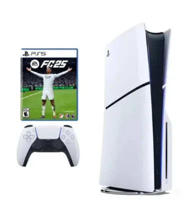تصویر  پلی استیشن 5 اسلیم استاندارد دیسک خور ریجن اروپا 2016 به همراه بازی EA Sports FC 25 ظرفیت 1 ترابایت