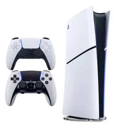 تصویر  پلی استیشن 5 اسلیم دیجیتال ریجن اروپا 2016 به همراه یک دسته اضافه DualSense Edge ظرفیت 1 ترابایت