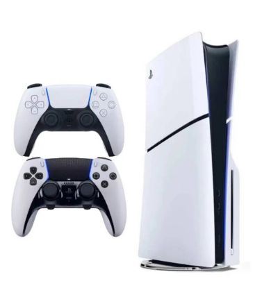 تصویر  پلی استیشن 5 اسلیم استاندارد دیسک خور ریجن اروپا 2016 به همراه یک دسته اضافه DualSense Edge ظرفیت 1 ترابایت