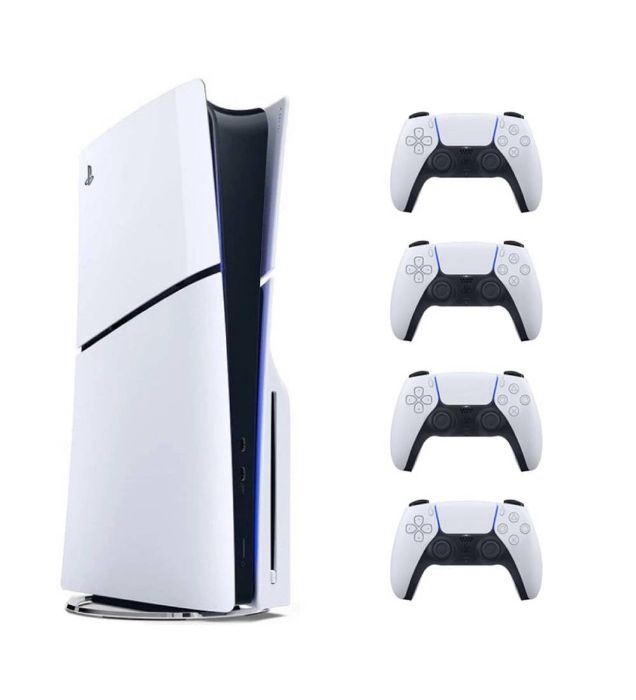 تصویر  پلی استیشن 5 اسلیم استاندارد دیسک خور ریجن اروپا 2016 به همراه 3 دسته اضافه ظرفیت 1 ترابایت تصویر  پلی استیشن 5 اسلیم استاندارد دیسک خور ریجن اروپا 2016 به همراه 3 دسته اضافه ظرفیت 1 ترابایت