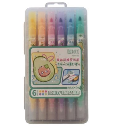 تصویر  ماژیک پاک کن دار بسته 6 عددی