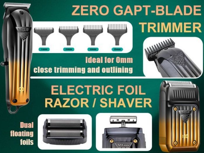 تصویر  ماشین اصلاح سر و صورت وی جی آر مدل V-644