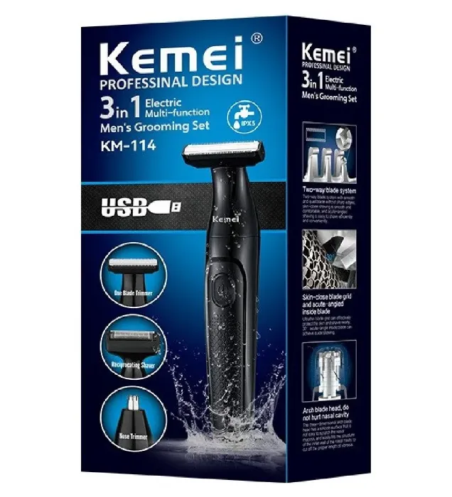 تصویر  ماشین اصلاح سر و صورت کیمی مدل 114