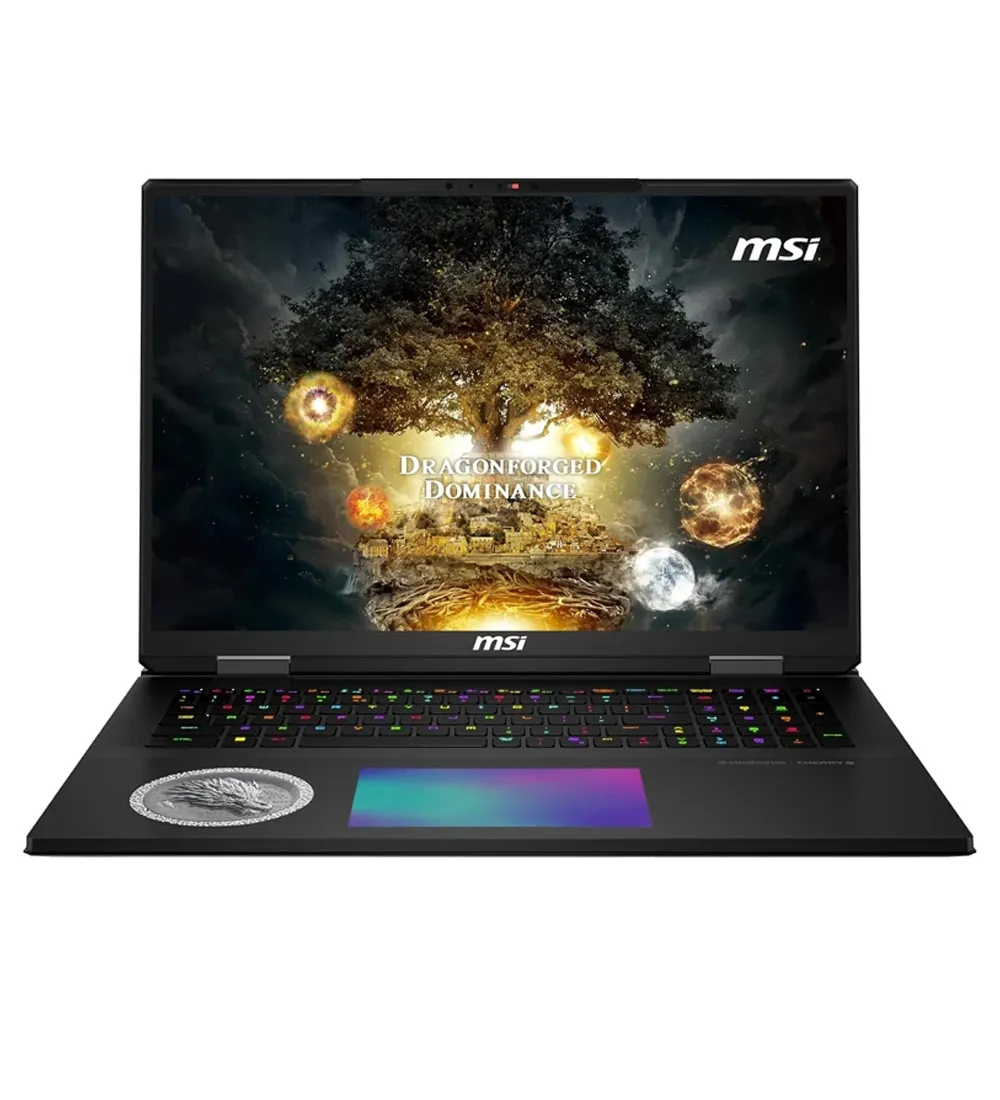تصویر  لپ تاپ ام اس آی Titan 18 HX Dragon Edition Norse Myth Ultra 9 285HX 96GB 4TB RTX 5090 24GB