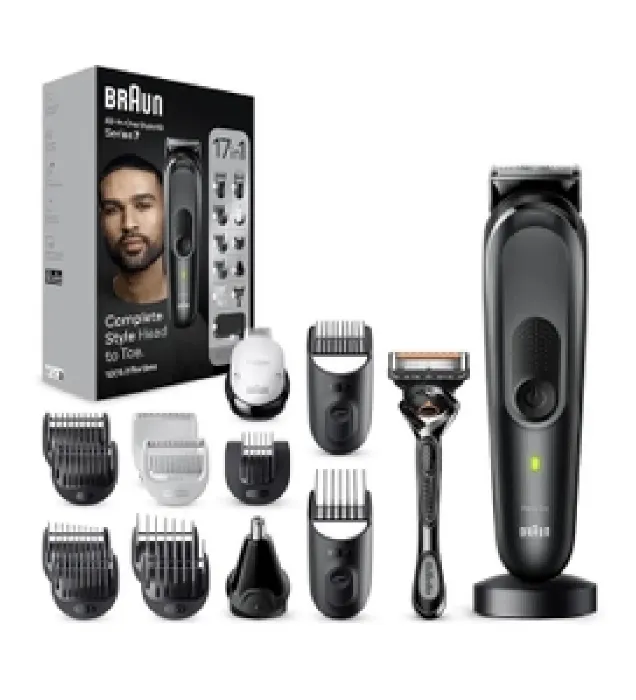 تصویر  ماشین اصلاح سر و صورت شارژی براون مدل MGK7491