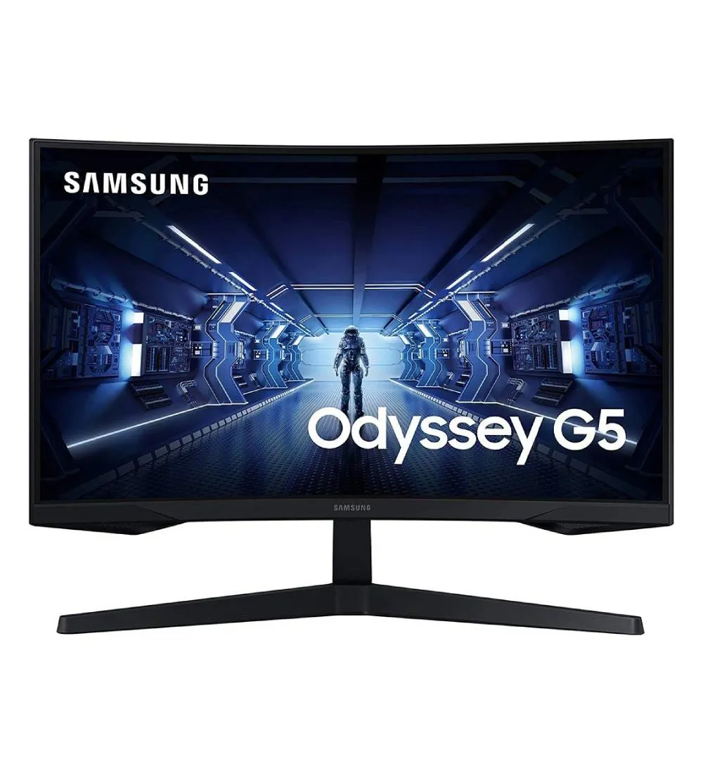 تصویر  مانیتور خمیده سامسونگ مدل Odyssey G5 G55C LS27CG552 سایز 27 اینچ