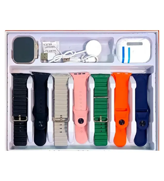 تصویر  ساعت هوشمند کیکویر مدل KW56 ultra3 به همراه هدفون بلوتوثی