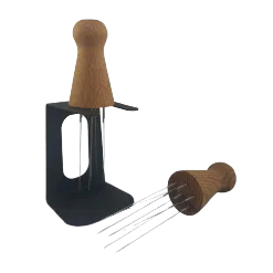 تصویر  نیدل قهوه مدل دسته چوبی استنددار