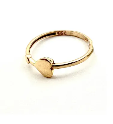 تصویر  انگشتر طلا زنانه 18 عیار طرح دلداده - 1.14 گرم