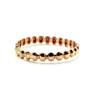 تصویر  انگشتر طلا زنانه 18 عیار طرح نیم تاج - 0.85 گرم