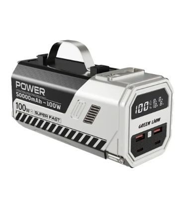 پاوربانک 100W گرین لاین مدل Power Max ظرفیت 50000 میلی آمپر ساعت