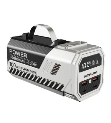 تصویر  پاوربانک 100W گرین لاین مدل Power Max ظرفیت 50000 میلی آمپر ساعت