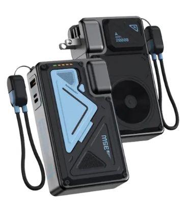 تصویر  پاوربانک 35W پاورولوژی مدل PPBMH104BK ظرفیت 20000 میلی آمپر ساعت