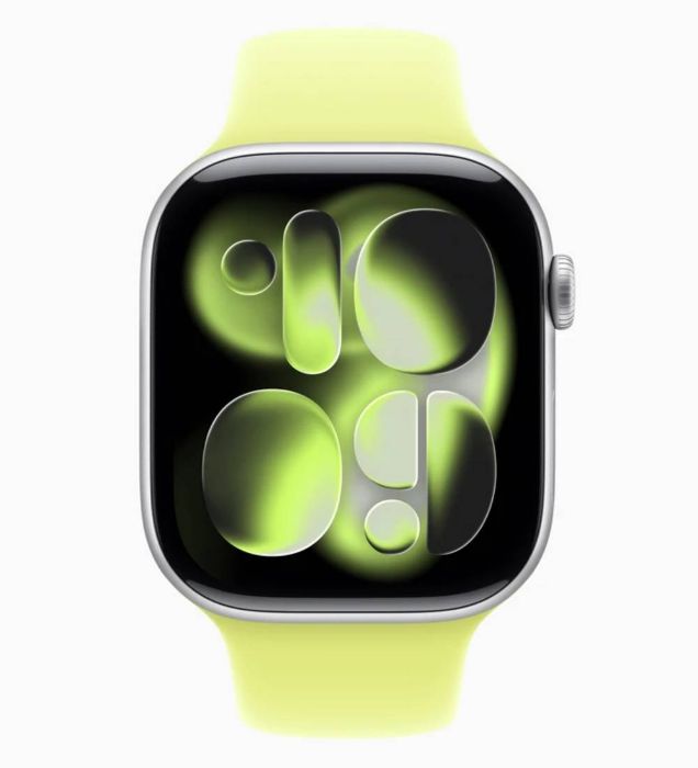 تصویر  اپل واچ سری 11 سایز 42 میلی‌‌متری با بند سیلیکونی