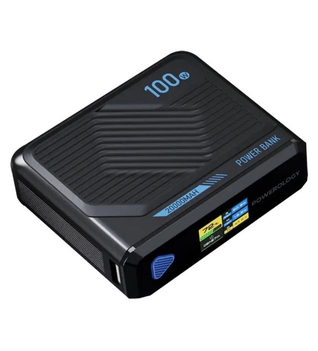 تصویر  پاوربانک 100W پاورولوژی مدل PPBCHA79 ظرفیت 20000 میلی آمپر ساعت