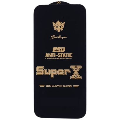 محافظ تمام صفحه (گلس) Super X آنتی استاتیک برای گوشی آیفون iPhone 16 Pro Max