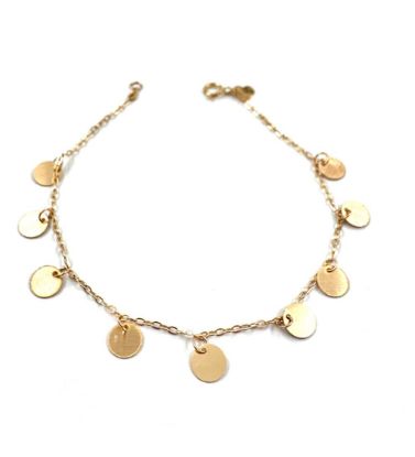 تصویر  دستبند طلا زنانه 18 عیار زرایران طرح زرآویز - 1.59 گرم