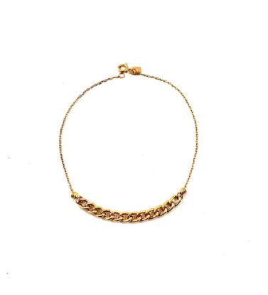 تصویر  دستبند طلا زنانه 18 عیار زرایران طرح زنجیر کلاسیک پیوسته 2 - 1.07 گرم