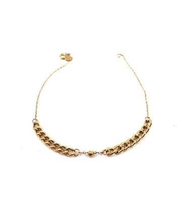 تصویر  دستبند طلا زنانه 18 عیار زرایران طرح زنجیر کلاسیک پیوند - 1.16 گرم