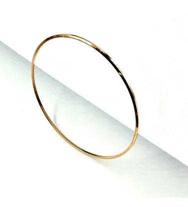 تصویر  النگو طلا زنانه 18 عیار طرح آینه ای - 1.62 گرم