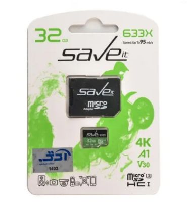 کارت حافظه میکرو اس دی سیویت مدل CL10 U3 633X UHS-I V30 A1 4K به همراه آداپتور ظرفیت 32 گیگابایت