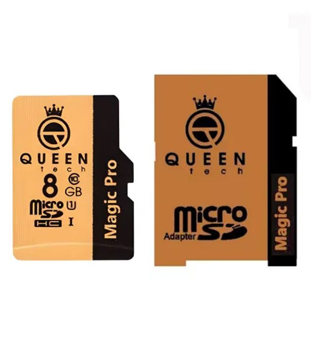 تصویر  کارت حافظه میکرو اس دی کویین تک مدل  CL10 U1 633X Magic Pro UHS-I V10 به همراه آداپتور ظرفیت 8 گیگابایت