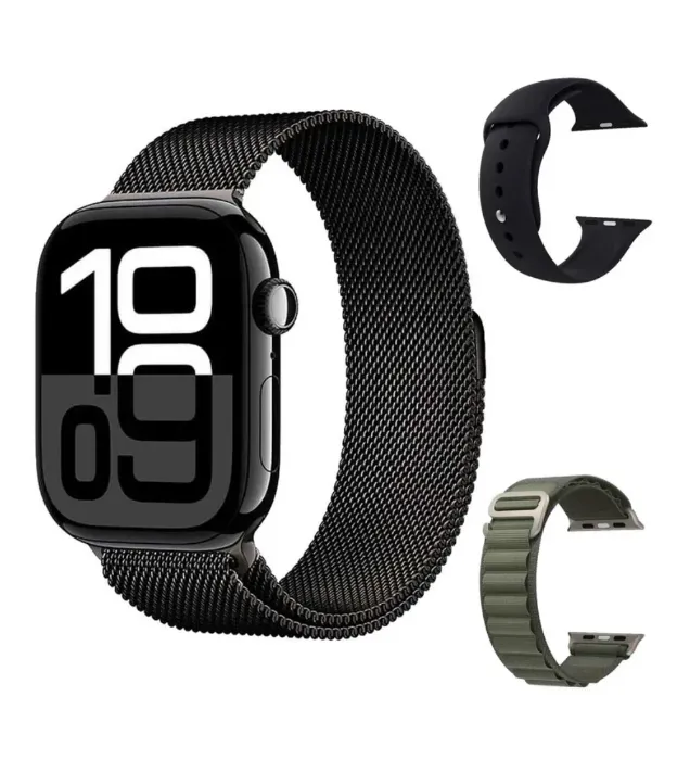 تصویر  ساعت هوشمند ورنا T46 Pro Max همراه با 3 بند