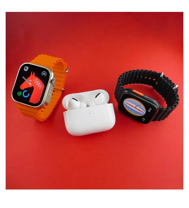 تصویر  ساعت هوشمند ورنا 01 Ultra Pack به همراه هندزفری بلوتوثی