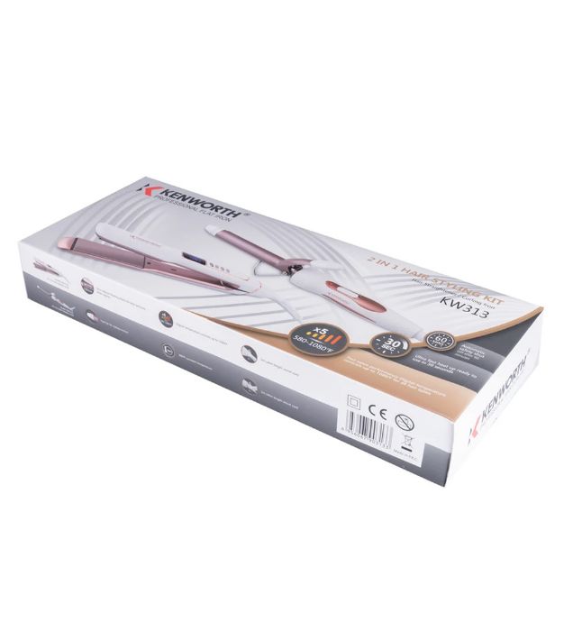 تصویر  اتو مو به همراه فر کننده ی موی کنورث مدل kw313