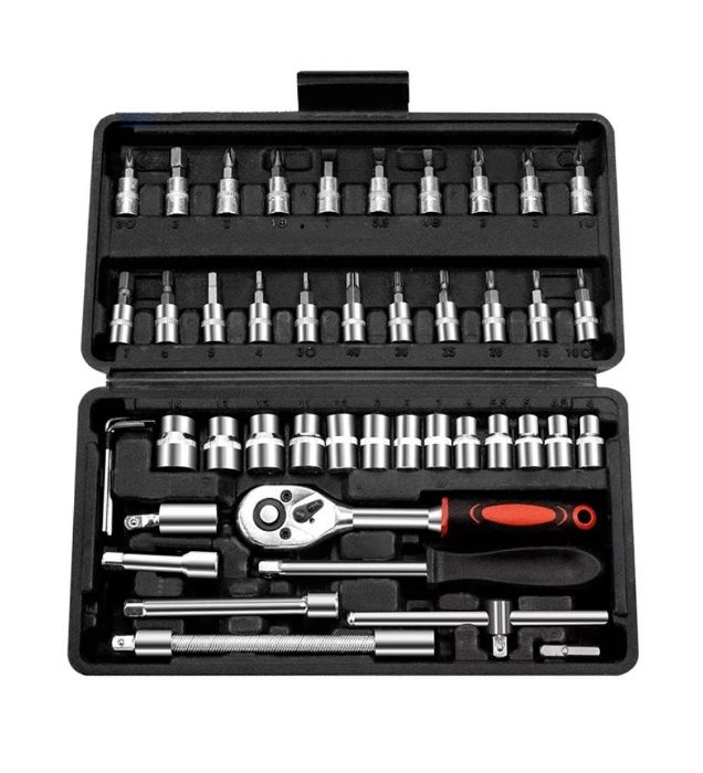 تصویر  آچار و سری بکس باس مجموعه 46 عددی مدل CR-V