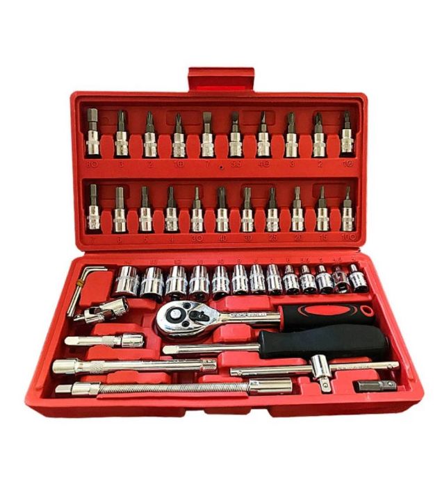 تصویر  آچار و سری بکس باس مجموعه 46 عددی مدل CR-V